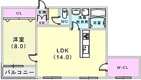 諏訪山ハウス  ｜ 兵庫県神戸市中央区山本通5丁目3-36（賃貸マンション1LDK・5階・51.55㎡） その2