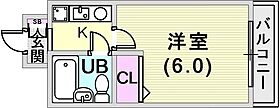 エスリード神戸  ｜ 兵庫県神戸市兵庫区湊町1丁目1-22（賃貸マンション1K・3階・18.73㎡） その2