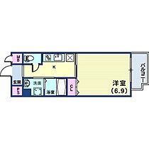 ネスト割塚  ｜ 兵庫県神戸市中央区割塚通2丁目（賃貸マンション1K・2階・25.05㎡） その2