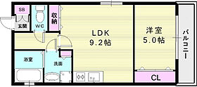 ワコーレルーミー東川崎  ｜ 兵庫県神戸市中央区東川崎町6丁目2-24（賃貸アパート1LDK・2階・35.14㎡） その2