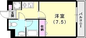 Forever Hill VII  ｜ 兵庫県神戸市北区鹿の子台南町2丁目（賃貸マンション1K・3階・24.04㎡） その2