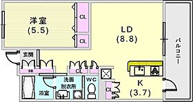 アーバネックス神戸駅前  ｜ 兵庫県神戸市中央区相生町5丁目14-19（賃貸マンション1LDK・3階・44.55㎡） その2