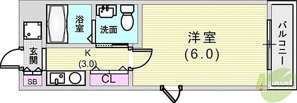 ラディウス森南 ｜兵庫県神戸市東灘区森南町2丁目(賃貸マンション1K・7階・19.80㎡)の写真 その2