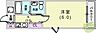 間取り：1R(19.8平米）室内洗濯機置場・独立洗面台・2面採光