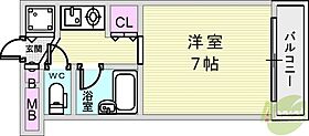 アンシャンテ御影  ｜ 兵庫県神戸市東灘区御影2丁目（賃貸マンション1K・2階・22.20㎡） その2