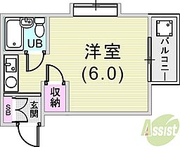 ジャルダン岡本  ｜ 兵庫県神戸市東灘区田中町2丁目（賃貸マンション1R・2階・19.98㎡） その2