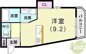 ＨＣフラッツ六甲高羽II  ｜ 兵庫県神戸市灘区寺口町3-20（賃貸アパート1R・1階・24.36㎡） その2