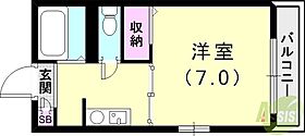 ヘスティア御影D棟  ｜ 兵庫県神戸市東灘区御影郡家1丁目4-22（賃貸アパート1K・2階・24.18㎡） その2