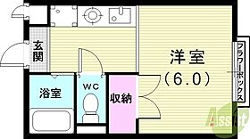 フローレンスヨウコ甲南  ｜ 兵庫県神戸市東灘区御影3丁目（賃貸アパート1R・2階・19.87㎡） その2