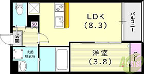 Luca春風  ｜ 兵庫県西宮市甲子園春風町（賃貸アパート1LDK・3階・30.15㎡） その2