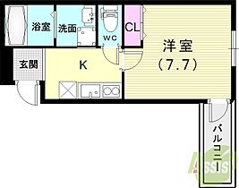 フジパレス西宮鳴尾II番館  ｜ 兵庫県西宮市鳴尾町2丁目（賃貸アパート1K・1階・27.32㎡） その2