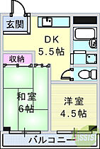 中尾ビル  ｜ 兵庫県西宮市室川町（賃貸マンション2DK・2階・36.40㎡） その2