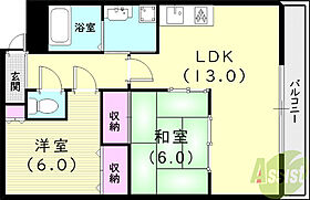 シェリール苦楽園I  ｜ 兵庫県西宮市西平町（賃貸マンション2LDK・3階・56.00㎡） その2