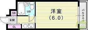 ダイドーメゾン六甲  ｜ 兵庫県神戸市灘区篠原本町4丁目（賃貸マンション1R・4階・17.26㎡） その2