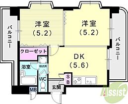 リヴェール本山  ｜ 兵庫県神戸市東灘区森北町2丁目（賃貸マンション1LDK・2階・35.37㎡） その2