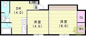 佐々木マンション  ｜ 兵庫県芦屋市岩園町1-9（賃貸マンション2K・3階・31.00㎡） その2