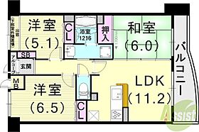 シャトー大原  ｜ 兵庫県芦屋市大原町（賃貸マンション3LDK・2階・60.35㎡） その2