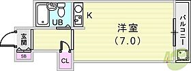 グレイス芦屋  ｜ 兵庫県神戸市東灘区深江本町1丁目（賃貸マンション1R・3階・17.55㎡） その2