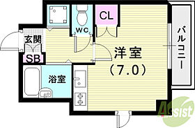 ジュネス本山  ｜ 兵庫県神戸市東灘区本山中町3丁目（賃貸マンション1R・2階・21.66㎡） その2