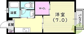 アネスト香枦園  ｜ 兵庫県西宮市堀切町7-34（賃貸アパート1K・2階・23.98㎡） その2