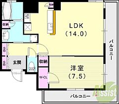 キャッスルプラザ西宮  ｜ 兵庫県西宮市馬場町5-21（賃貸マンション1LDK・4階・53.89㎡） その2