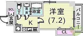 Luxe芦屋南  ｜ 兵庫県神戸市東灘区深江本町1丁目（賃貸マンション1K・2階・25.38㎡） その2