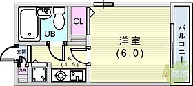 ワコーレフット篠原  ｜ 兵庫県神戸市灘区篠原中町3丁目（賃貸マンション1K・5階・18.11㎡） その2
