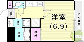 アムール美貴  ｜ 兵庫県芦屋市松ノ内町3-33（賃貸マンション1K・2階・24.00㎡） その2