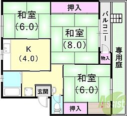 渦が森コーポ19号館 1階/-