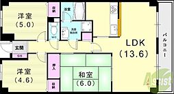 ボシュケ篠原 4階/-