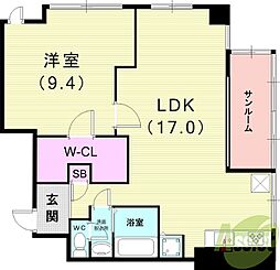 岡本野寄ハイツ 1階