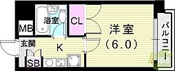 ル・シェルンパート2 1Kの間取図画像