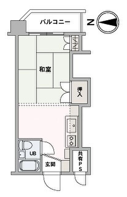 専有面積18.69?・ワンルームのため一人暮らし・投資用におすすめです
