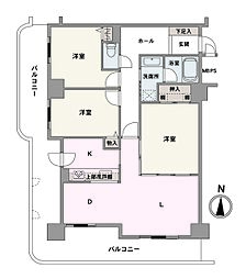 ライオンズマンション北27条 3LDKの間取図画像