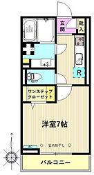 アルバコローレ国分 1Kの間取図画像