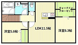 Colo・rituraU 2LDKの間取図画像
