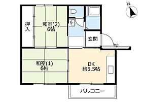 UR千草台  ｜ 千葉県千葉市稲毛区千草台1丁目（賃貸マンション2DK・3階・41.27㎡） その2