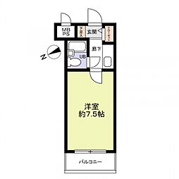 ライオンズマンション江古田第3 1Kの間取図画像