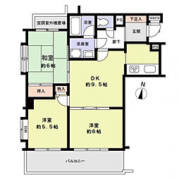 間取図画像 3DK
