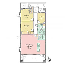 間取図画像 3LDK