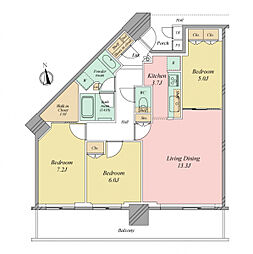 間取図画像 3LDK