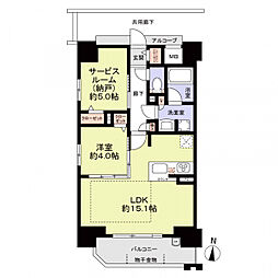 プレサンスロジェ栄三丁目 1SLDKの間取図画像