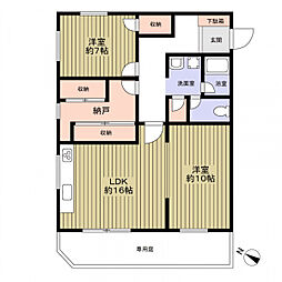 グランドメゾンみなみ山町 2SLDKの間取図画像