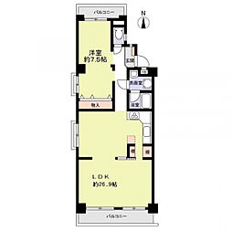 間取図画像 1LDK