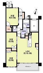 サンメゾン昭和川名山エルド 3LDKの間取り
