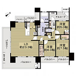 間取図画像 3LDK