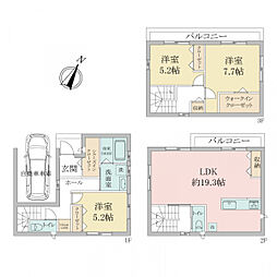 JR東海道・山陽本線 鷹取駅 徒歩10分 3LDKの間取り