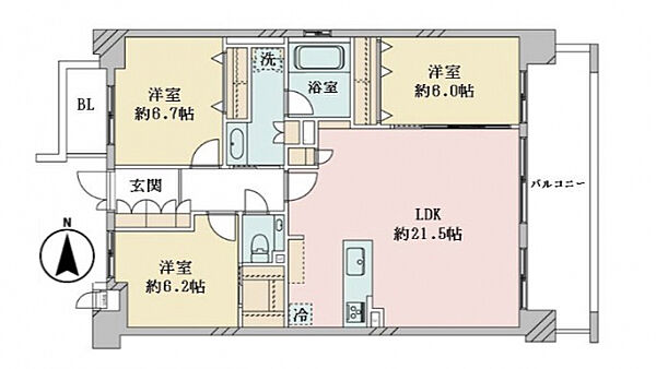 間取りを拡大表示