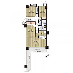 アドリーム金剛 3LDKの間取図画像