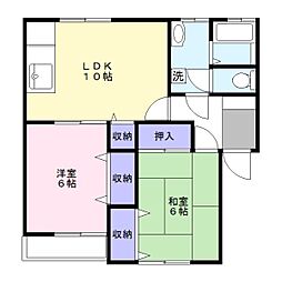 ルイシャトレ 2LDKの間取図画像